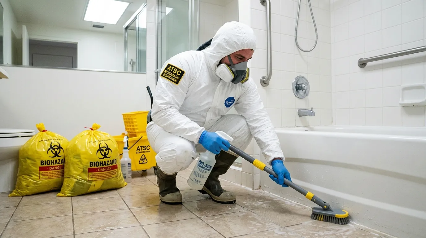 Decontamination equipment deployed for Blood Cleanup in Templeton